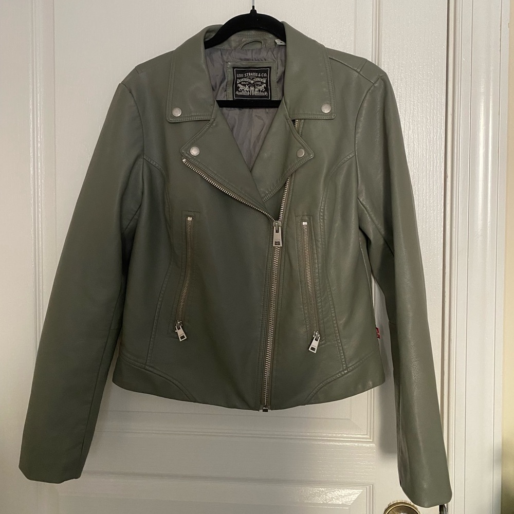 Levi’s Green Faux Leather Jacket